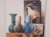 Afbeelding in lijst, het bezoek, 1990 - afbeelding 3 van  7