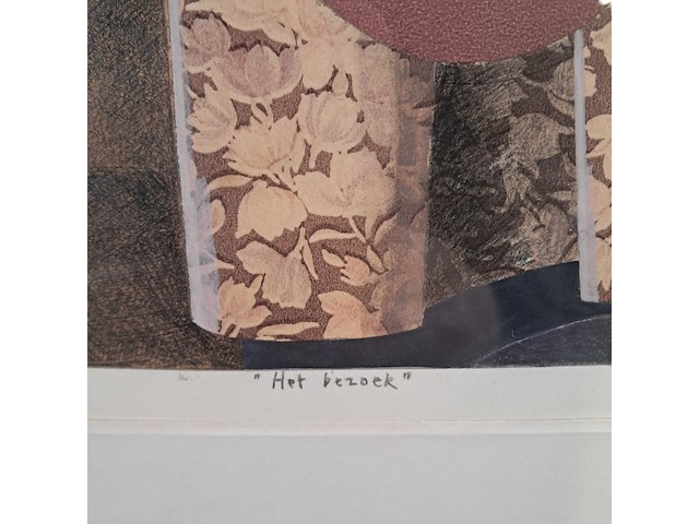 Afbeelding in lijst, het bezoek, 1990 - afbeelding 4 van  7