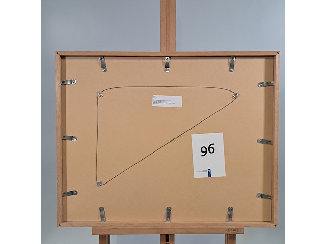 Afbeelding in lijst, hille kleinstra, schooljongens bezig met lei en griffel - afbeelding 5 van  6