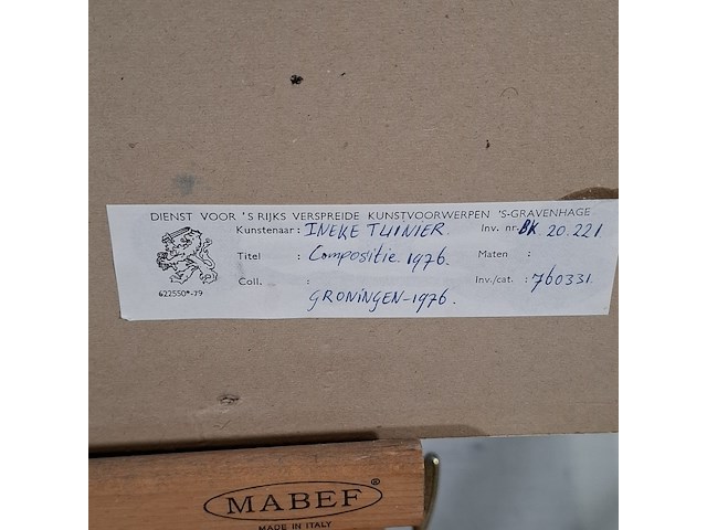 Afbeelding in lijst, ineke tuinier, compositie - afbeelding 6 van  14