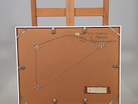 Afbeelding in lijst, j. olsthoorn, olijfboom en cypressen, 1972 - afbeelding 7 van  9