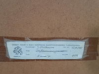 Afbeelding in lijst, j. olsthoorn, olijfboom en cypressen, 1972 - afbeelding 9 van  9