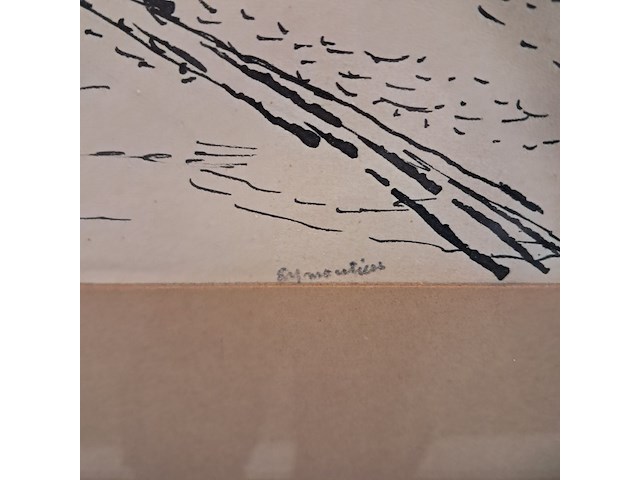 Afbeelding in lijst, j. van oost, dorpsplein, 1957 - afbeelding 5 van  8