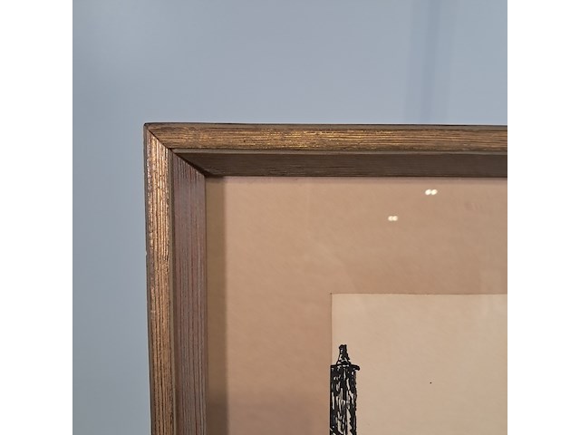 Afbeelding in lijst, j. van oost, dorpsplein, 1957 - afbeelding 6 van  8