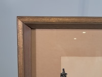 Afbeelding in lijst, j. van oost, dorpsplein, 1957 - afbeelding 6 van  8