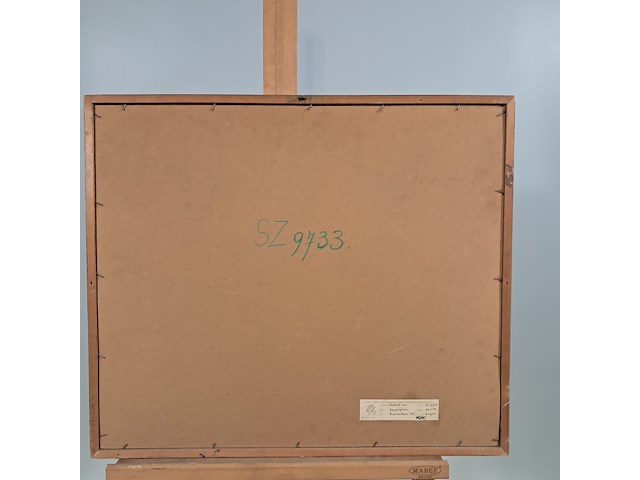 Afbeelding in lijst, j. van oost, dorpsplein, 1957 - afbeelding 7 van  8