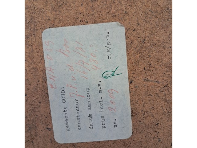 Afbeelding in lijst, j. v.d. bos, 2/3, 1982 - afbeelding 2 van  10