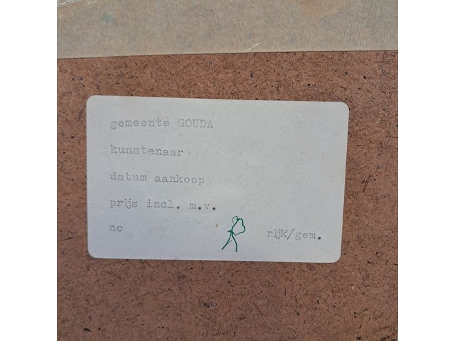 Afbeelding in lijst, j. v.d. bos - afbeelding 9 van  9