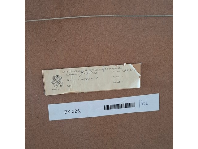Afbeelding in lijst, j. v.d. pol, haven i - afbeelding 7 van  7