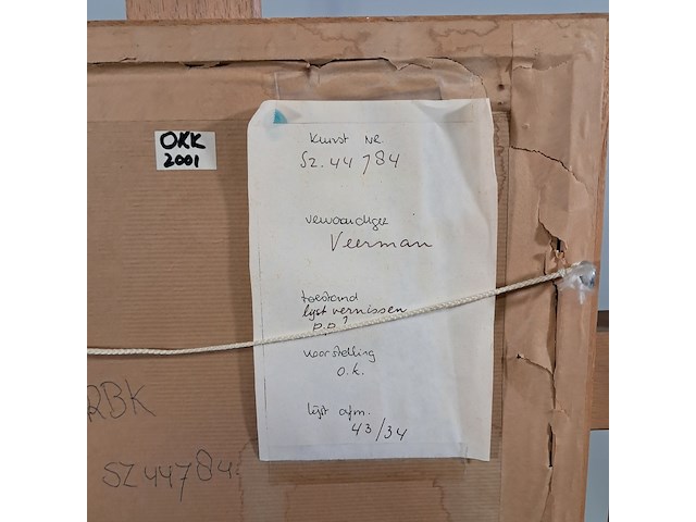 Afbeelding in lijst, j. veerman, boerderij, 1965 - afbeelding 2 van  10