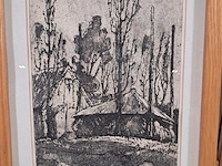 Afbeelding in lijst, j. veerman, boerderij, 1965 - afbeelding 4 van  10