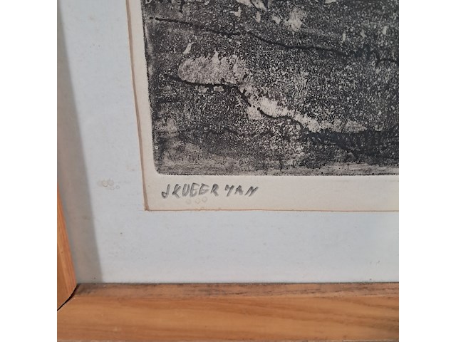 Afbeelding in lijst, j. veerman, boerderij, 1965 - afbeelding 5 van  10