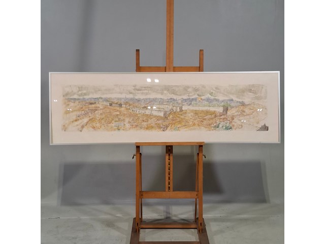 Afbeelding in lijst, j.j. simak, jeruzalem bedreigd, 1982 - afbeelding 1 van  9