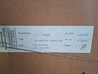 Afbeelding in lijst, j.j. simak, jeruzalem bedreigd, 1982 - afbeelding 8 van  9
