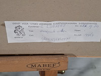 Afbeelding in lijst , l. lubbers, dreigende wolken - afbeelding 8 van  16