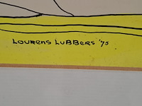 Afbeelding in lijst , l. lubbers, dreigende wolken - afbeelding 11 van  16