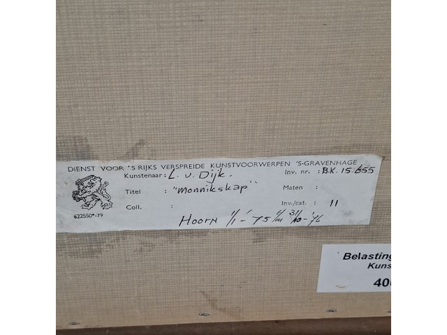 Afbeelding in lijst, l. van dijk, monnikskap - afbeelding 8 van  16