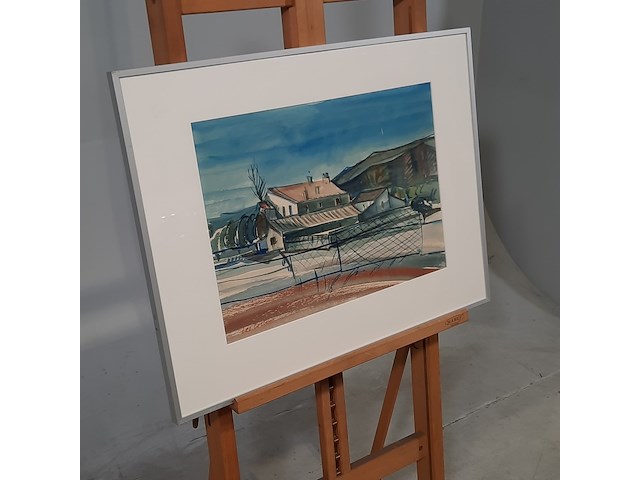 Afbeelding in lijst, leo collard, spaans dorp - afbeelding 2 van  8