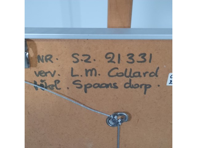 Afbeelding in lijst, leo collard, spaans dorp - afbeelding 8 van  8