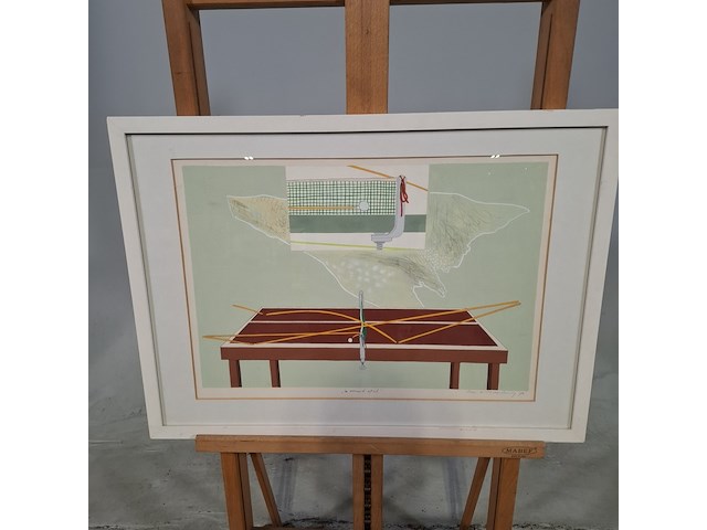 Afbeelding in lijst, leon wildenburg, vreemd spel, 1974 - afbeelding 1 van  9