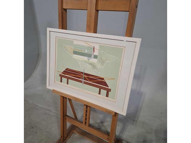 Afbeelding in lijst, leon wildenburg, vreemd spel, 1974 - afbeelding 3 van  9