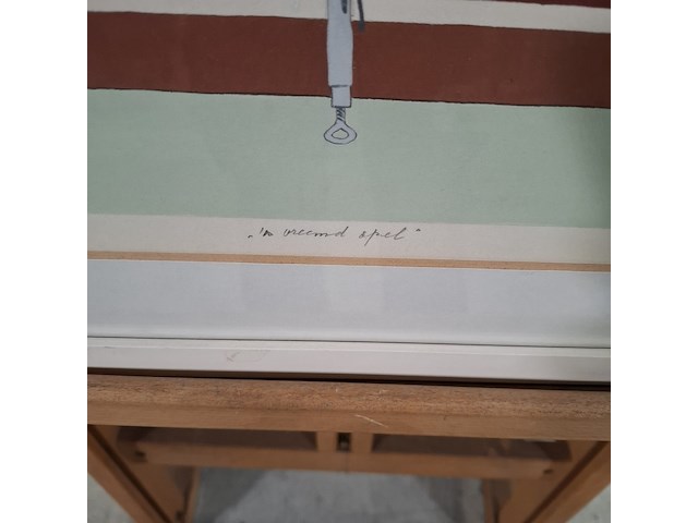 Afbeelding in lijst, leon wildenburg, vreemd spel, 1974 - afbeelding 6 van  9