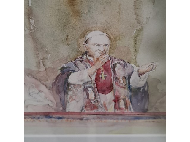 Afbeelding in lijst, lichtveld, paus, 1976 - afbeelding 4 van  7