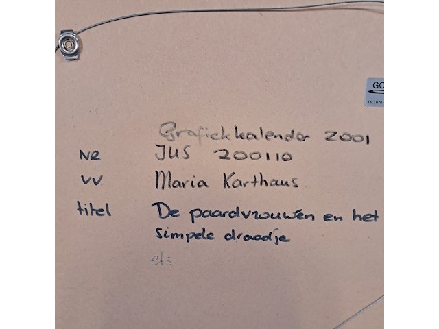 Afbeelding in lijst, maria karthaus, de paardvrouwen en het simpele draadje - afbeelding 8 van  8