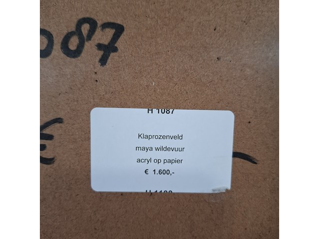 Afbeelding in lijst, maya wildevuur, bloemenveld - afbeelding 2 van  11