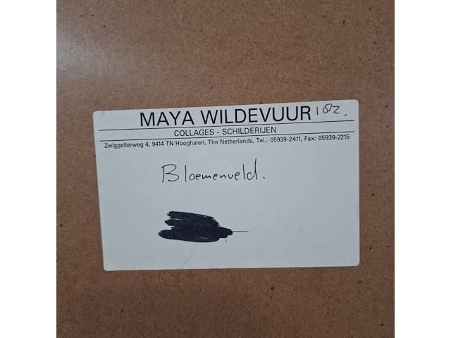 Afbeelding in lijst, maya wildevuur, bloemenveld - afbeelding 3 van  11