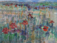 Afbeelding in lijst, maya wildevuur, bloemenveld - afbeelding 1 van  11