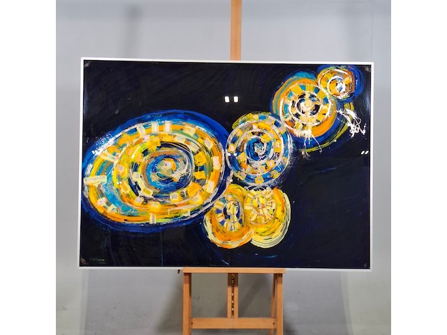 Afbeelding in lijst, maya wildevuur, compositie, 1988 - afbeelding 1 van  6