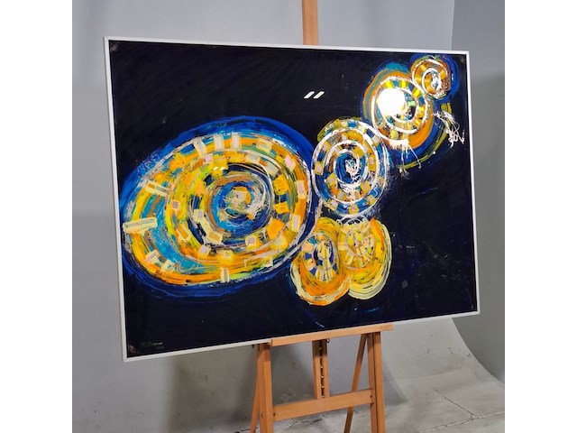 Afbeelding in lijst, maya wildevuur, compositie, 1988 - afbeelding 2 van  6