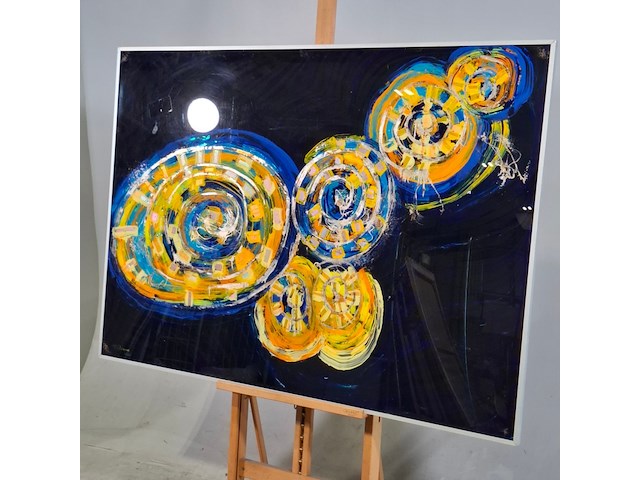 Afbeelding in lijst, maya wildevuur, compositie, 1988 - afbeelding 3 van  6