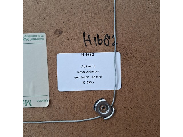 Afbeelding in lijst, maya wildevuur, vis klein 3, 1996 - afbeelding 3 van  11