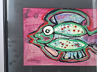 Afbeelding in lijst, maya wildevuur, vis klein 3, 1996 - afbeelding 5 van  11