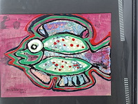 Afbeelding in lijst, maya wildevuur, vis klein 3, 1996 - afbeelding 6 van  11