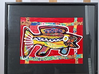 Afbeelding in lijst, maya wildevuur, vis klein 5, 1996 - afbeelding 4 van  11