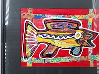 Afbeelding in lijst, maya wildevuur, vis klein 5, 1996 - afbeelding 5 van  11