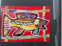 Afbeelding in lijst, maya wildevuur, vis klein 5, 1996 - afbeelding 6 van  11