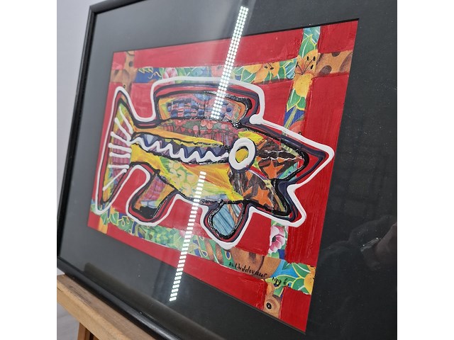 Afbeelding in lijst, maya wildevuur, vis klein 5, 1996 - afbeelding 8 van  11