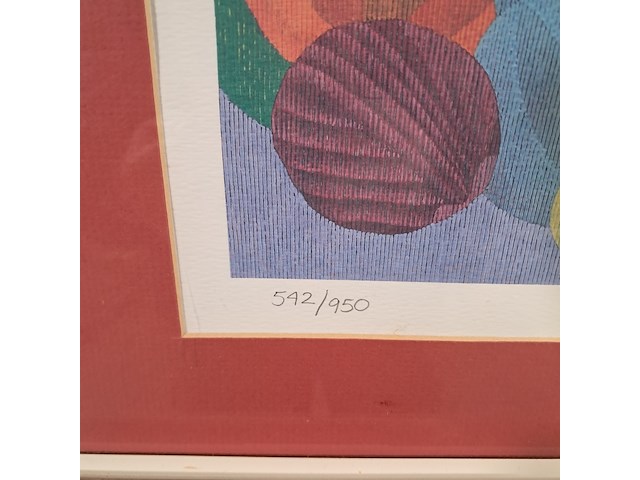 Afbeelding in lijst, peter lin, donkere vrouw - afbeelding 5 van  7