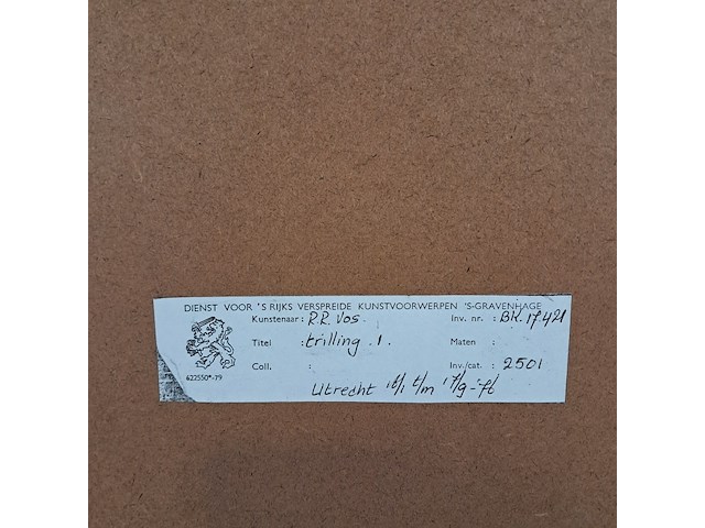 Afbeelding in lijst, r.r. vos, trilling 1 - afbeelding 6 van  6