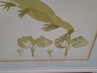 Afbeelding in lijst, sonja van es, springende kikker 9/25, 1976 - afbeelding 5 van  10