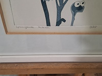 Afbeelding in lijst, sonja van es, springende kikker 9/25, 1976 - afbeelding 8 van  10