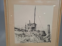 Afbeelding in lijst, t.h. everse, oude boot - afbeelding 3 van  7