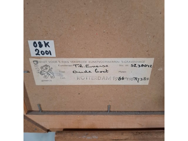 Afbeelding in lijst, t.h. everse, oude boot - afbeelding 7 van  7