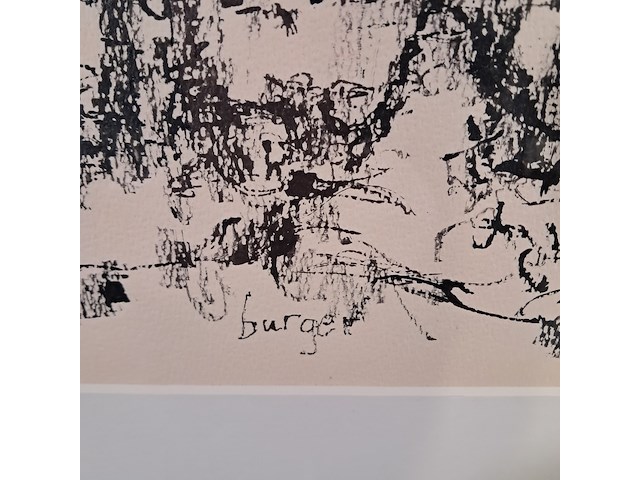 Afbeelding in lijst, w. burger, gesprek in bos - afbeelding 4 van  8