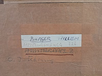 Afbeelding in lijst, w. burger, gesprek in bos - afbeelding 7 van  8