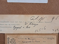 Afbeelding in lijst, w. burger, gesprek in bos - afbeelding 8 van  8